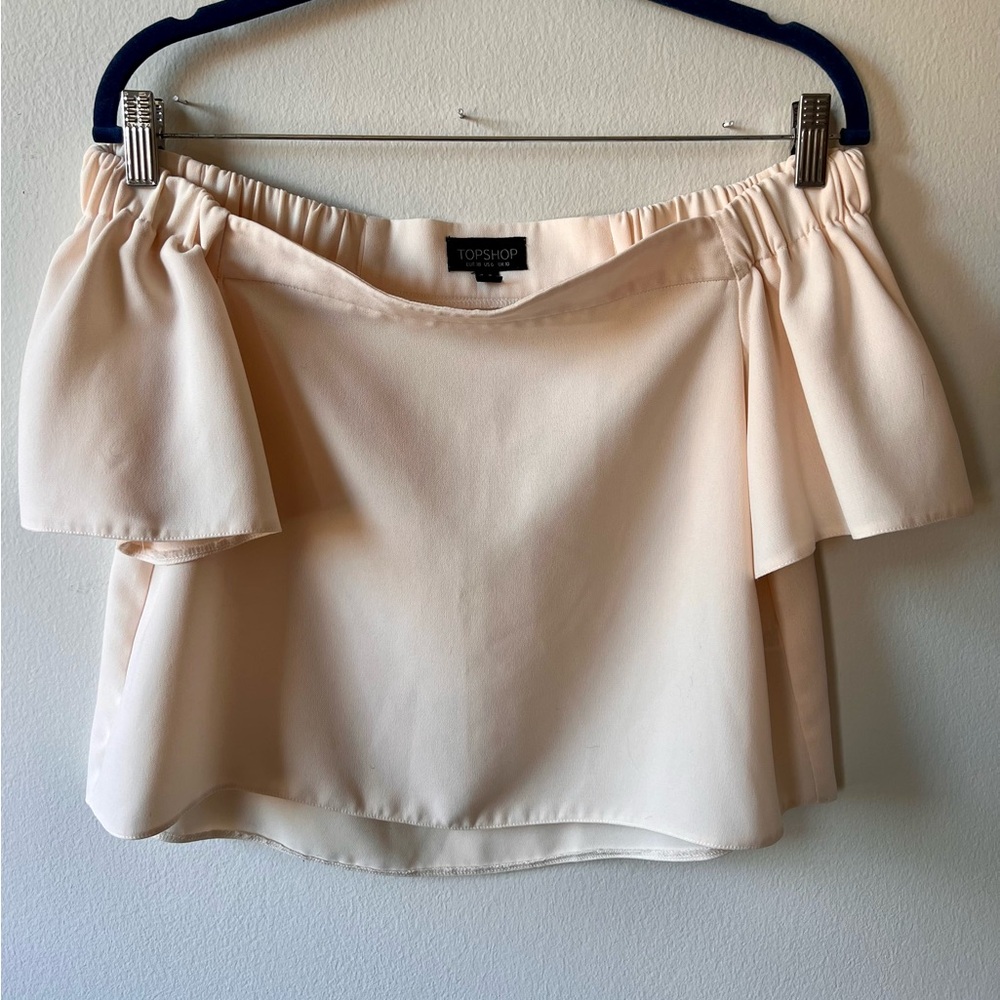 Pale Pink Topshop Off the Shoulder Top (US 6)